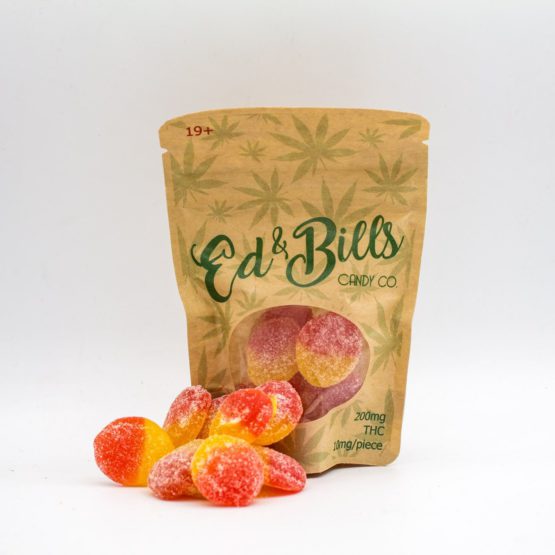 Ed n Bills Gummy Edible Candy Bags Fuzzy Peachs