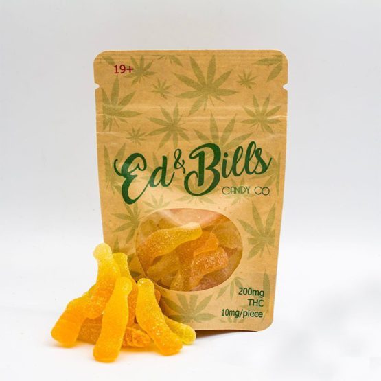 Ed n Bills Gummy Edible Candy Bags Orange Pop Bottles