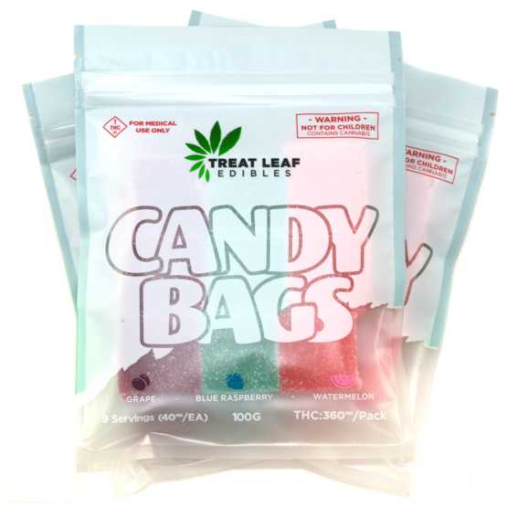 Treat Leaf Edibles Candy Bags Original 40mg 9 Pack Gummy