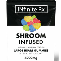 INfinite Rx Shroom Infused Albino Penis Envy Edition Large Heart Gummies Edibles CCD