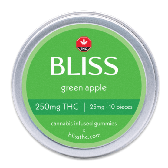 bliss tin 250 green apple