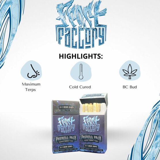 Frost Factory Pre Roll Pack Premium Cannabis Flower Highlights
