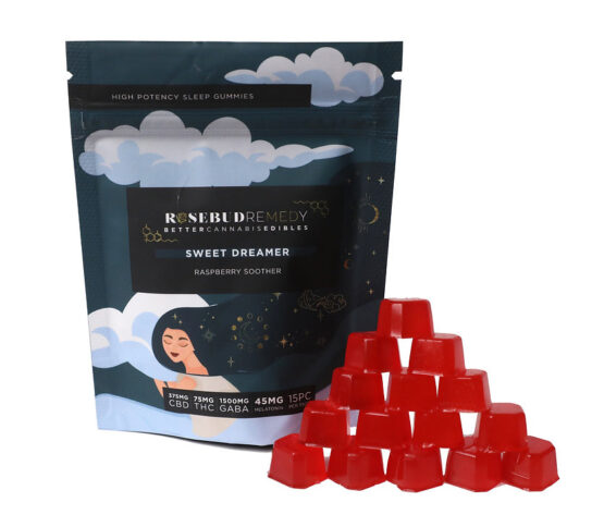 RoseBud Remedy Sweet Dreamers Gummy Candy Edibles Front