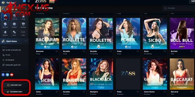 Dịch vụ CSKH của ZO88 vô cùng chuyên nghiệp, hỗ trợ tốt cho người chơi