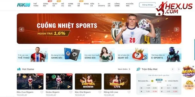 Rik88 có nhiều ưu điểm bứt phá thị trường