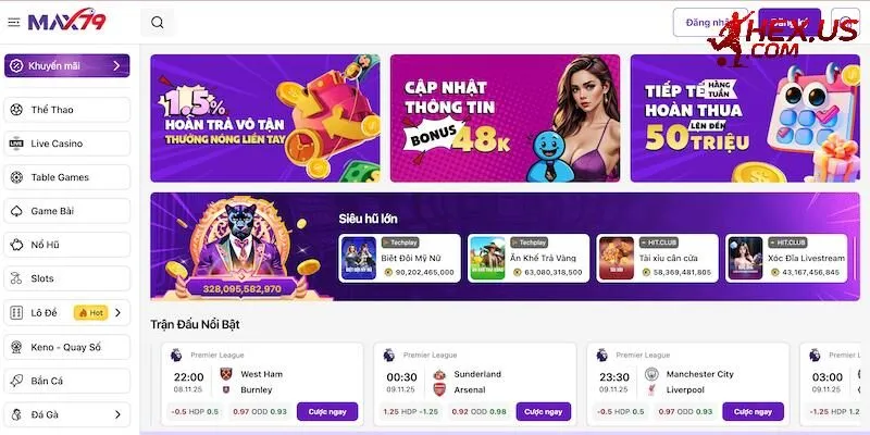 Max79 - Nền tảng giải trí số 1 tại Việt Nam